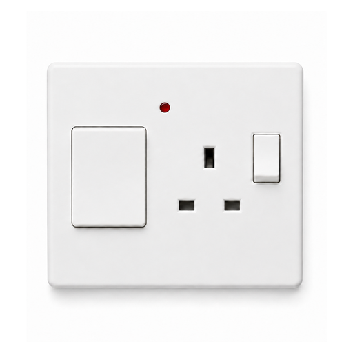 Panasonic 45A Cooker Unit with DP Switch, 13A Socket and Indicator — Without Cover Plate